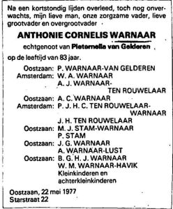 1977OvlOznAnthonieCornelisWarnaarRouwadvertentie.jpg